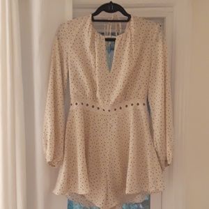 Adorable polka dot romper